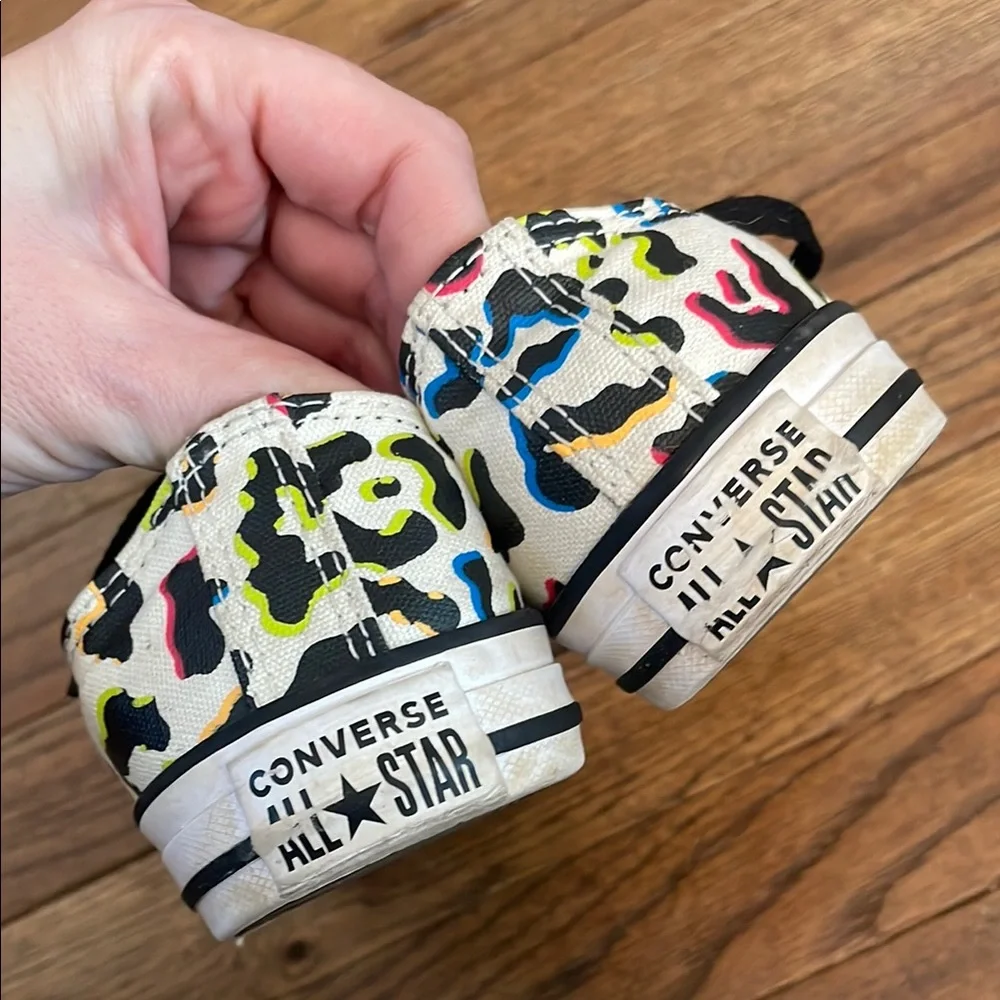 Converse Multicolor Leopard Kids Sneakers